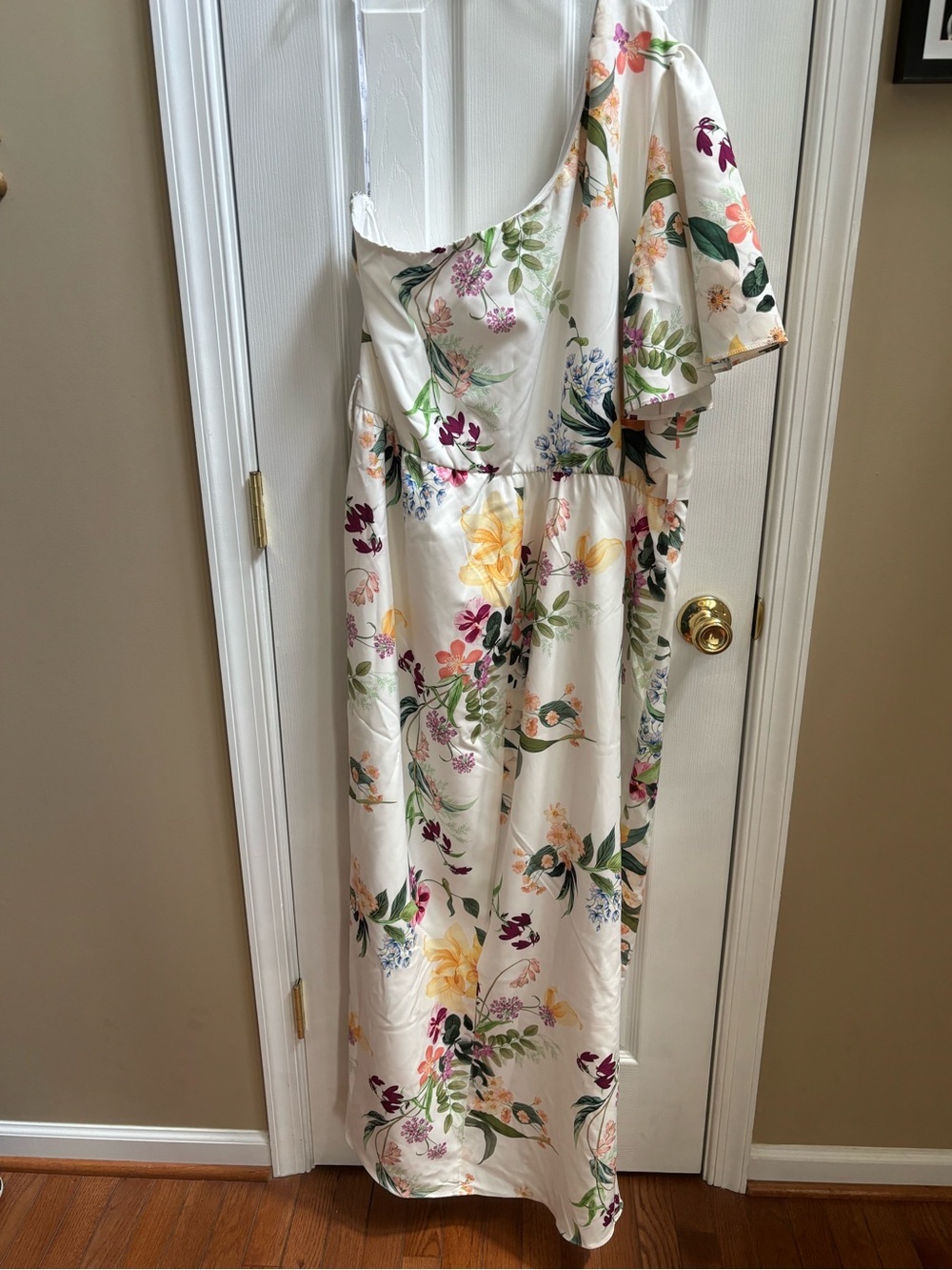 City Chic Bonnie Floral One-Shoulder Dress, Size 22, NWOT - Picture 6 of 6